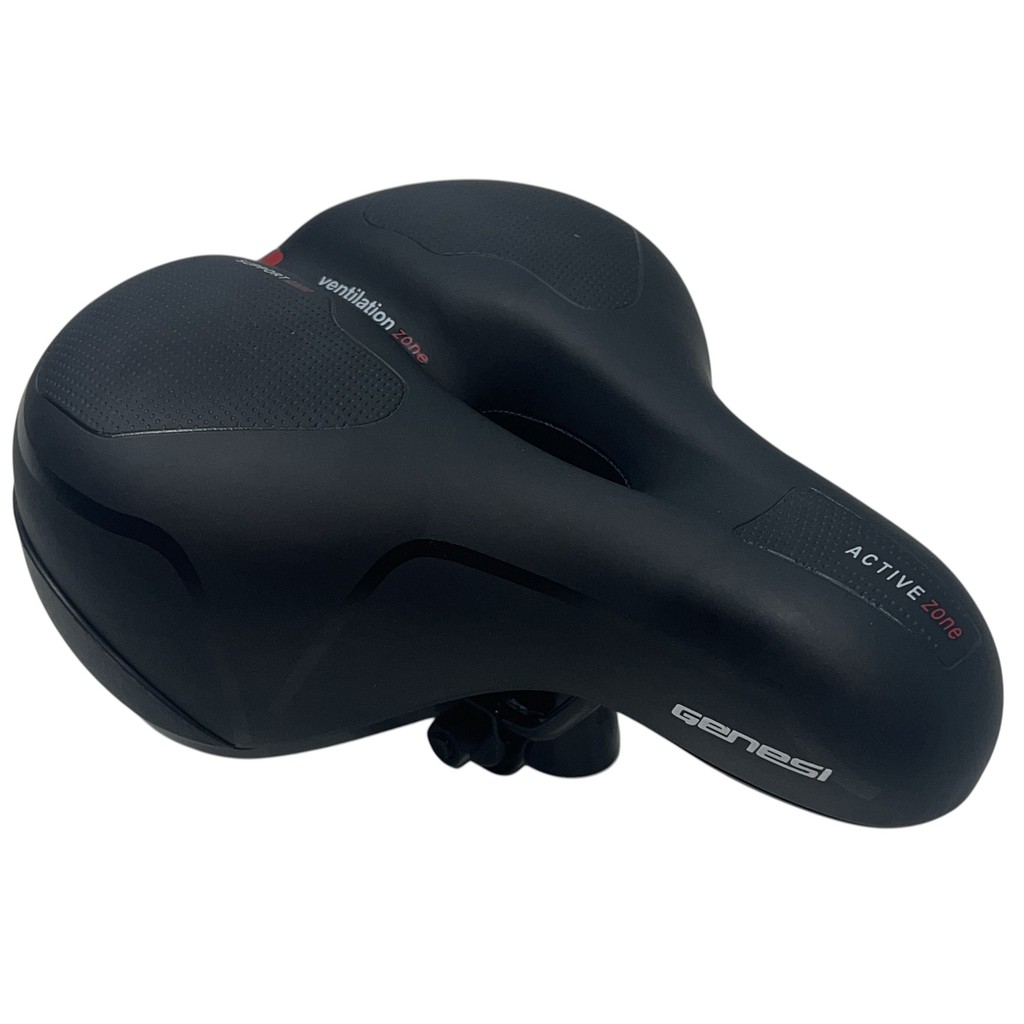 Selim Banco GENESI Largo Grande Confort Com Gel 2 Molas Bike