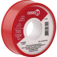Fita Veda Rosca 18mmx50m Ptfe Teflon Peça Nove54