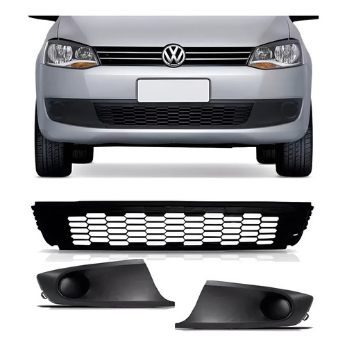 Kit Grade Parachoque Fox Spacefox 2011 2012 2013 2014 Sem Furo em Oferta na Shopee