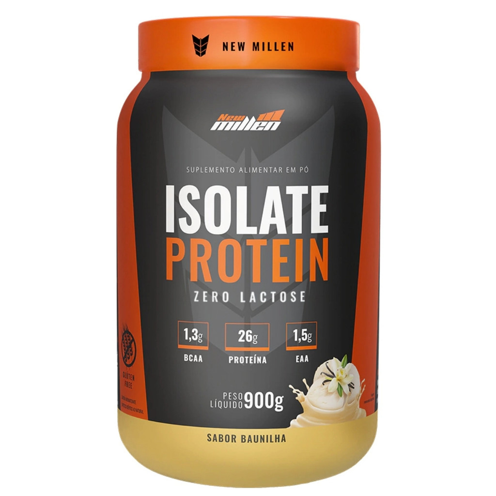 Whey Isolate Protein Pote 900g New Millen Baunilha em Oferta na Shopee