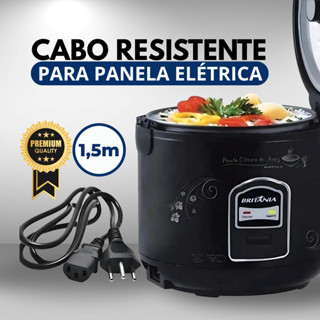Tomada Para Panela Elétrica 3 Pinos 10A 1,5m Cabos Fio de Energia Cabo de Força Panela de Arroz em Oferta na Shopee