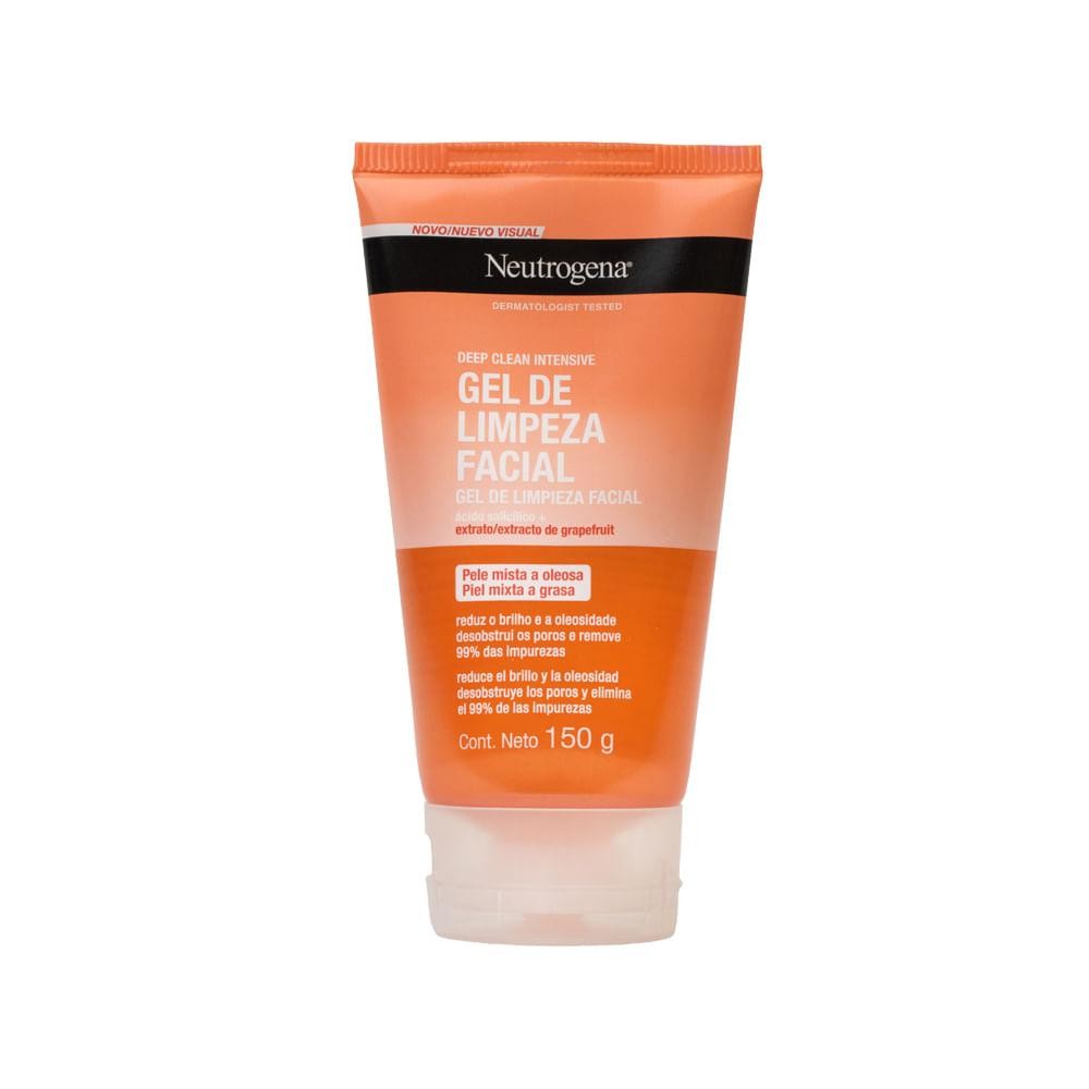 Neutrogena Deep Clean Gel de Limpeza Facial Grapefruit 150g em Oferta na Shopee