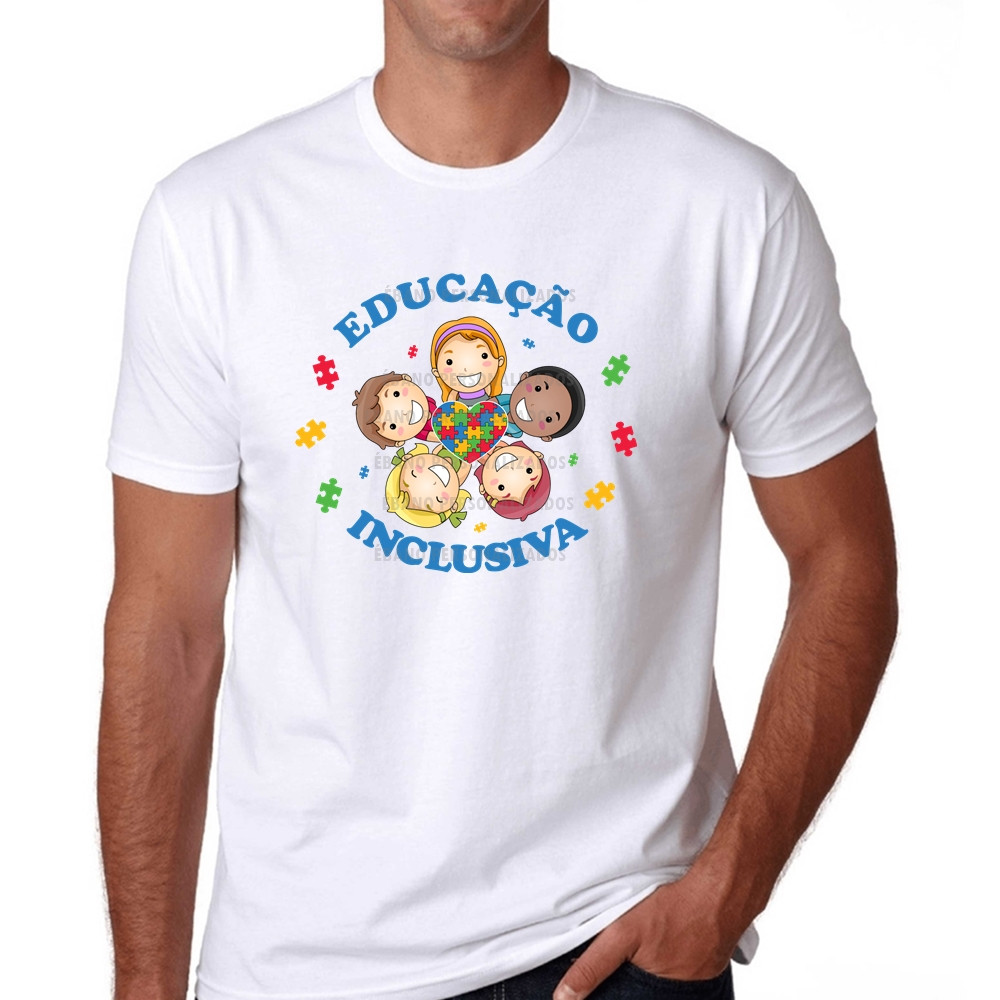 Camiseta Autismo Educação Inclusiva Pcd tea tdah Educação especial Pedagogia Mediador escolar
