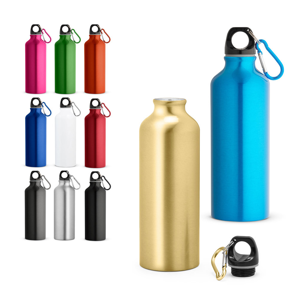 Squeeze em alumínio com mosquetão 530 mL - Ref: 102