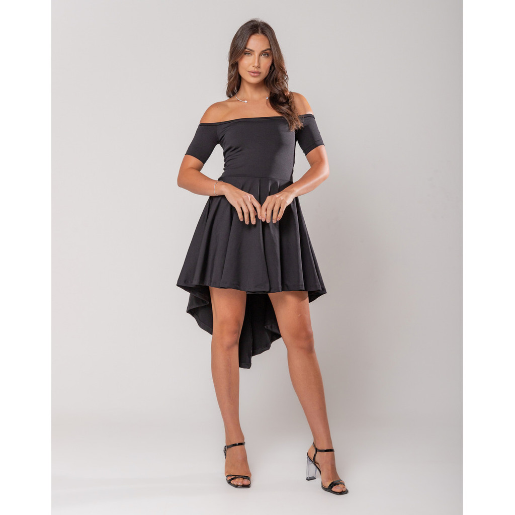Vestido Ciganinha Virgínia Mullet Ombro A Ombro Ciganinha