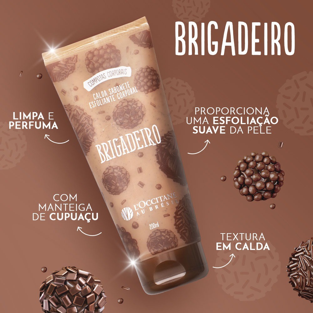 Detalhes do Calda Sabonete Esfoliante Corporal Brigadeiro 200mL
