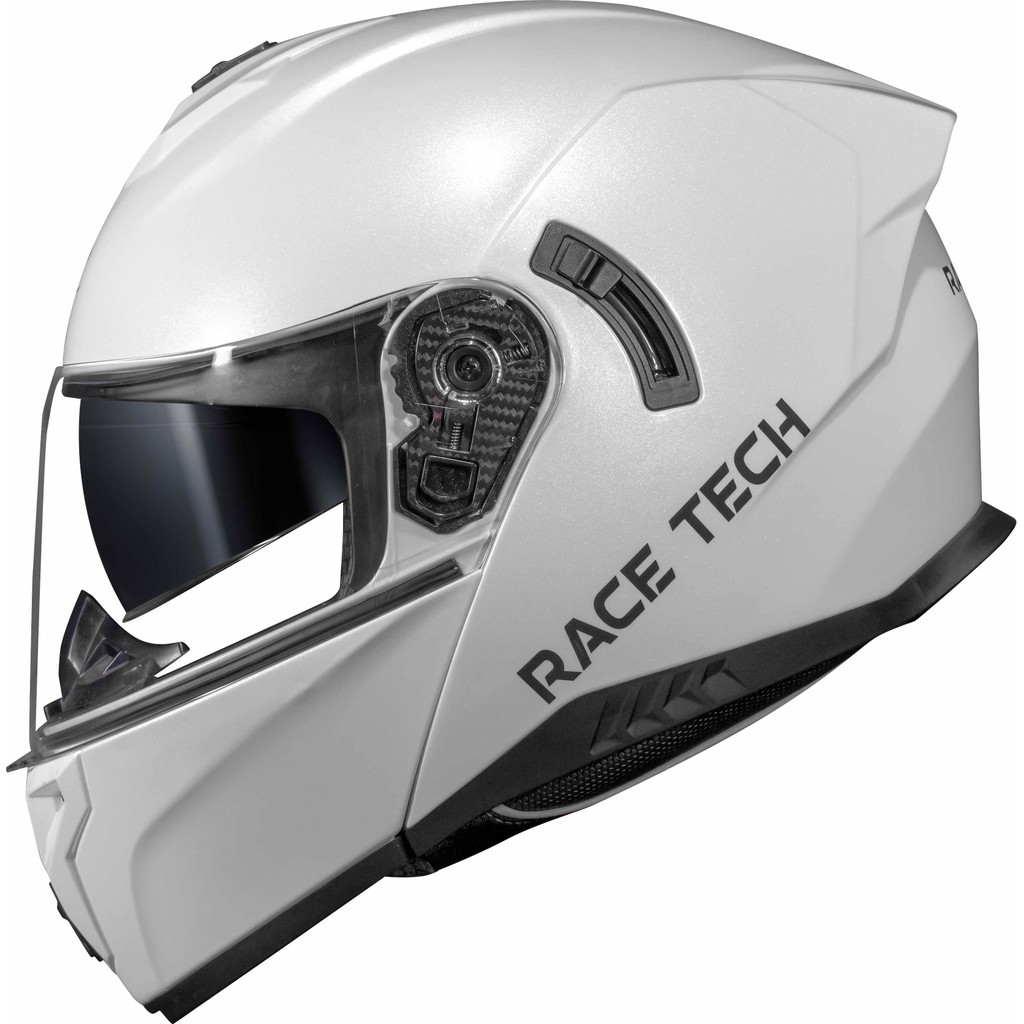 CAPACETE RACE TECH SIGNAL MONOCOLOR BRANCO em Oferta na Shopee