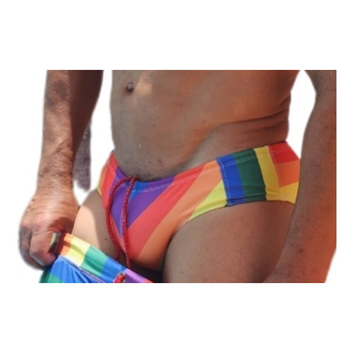 Sunga Sexy Arco Iris ( 2 A 10 Cm De Lateral )