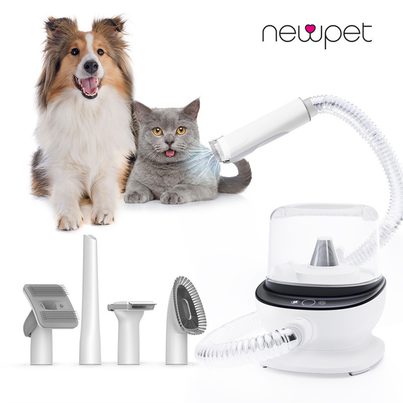 Kit de cuidados para animais de estimação tosquiadeiras elétricas 5 em 1 durante a poda e aspirador de pó Cat Dog Aparador de pente Pet Clipper Suprimentos Multifuncionais - Pets