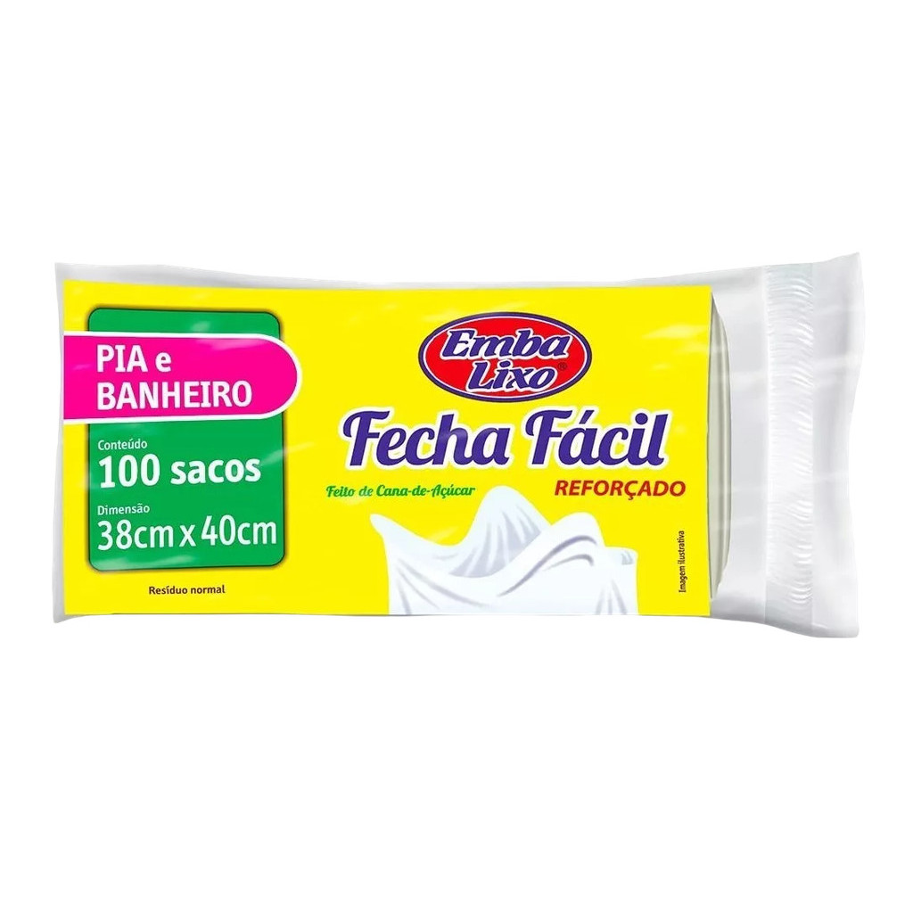 100 Saco De Lixo Pia Banheiro Reforçado Embalixo Barato