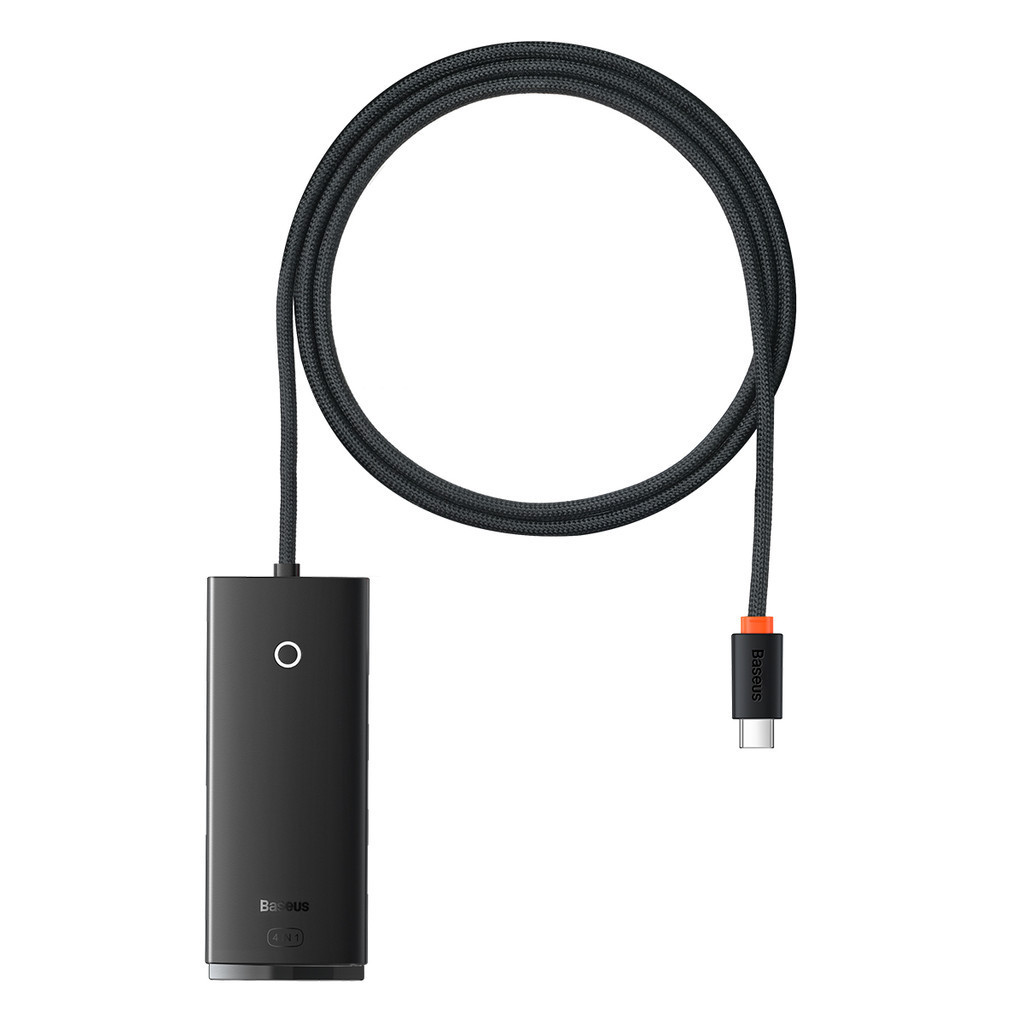 Baseus Adaptador Hub Lite Series USB Tipo-c + 4 Portas USB Cabo 1M WINDOWS, APPLE OS, LINUX, VISTA - Computers & Accessories