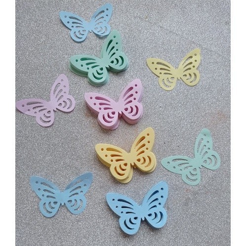 100 Borboletas de Papel CANYCOLOR para decoração Chá de revelação cores claras - decorar festa - Lembrancinhas em Oferta na Shopee