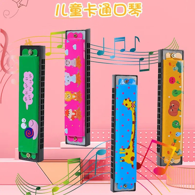 Trompete Harmônica Crianças Tocando Instrumento Musical Brinquedo de Órgão Boca Metálica em Oferta na Shopee