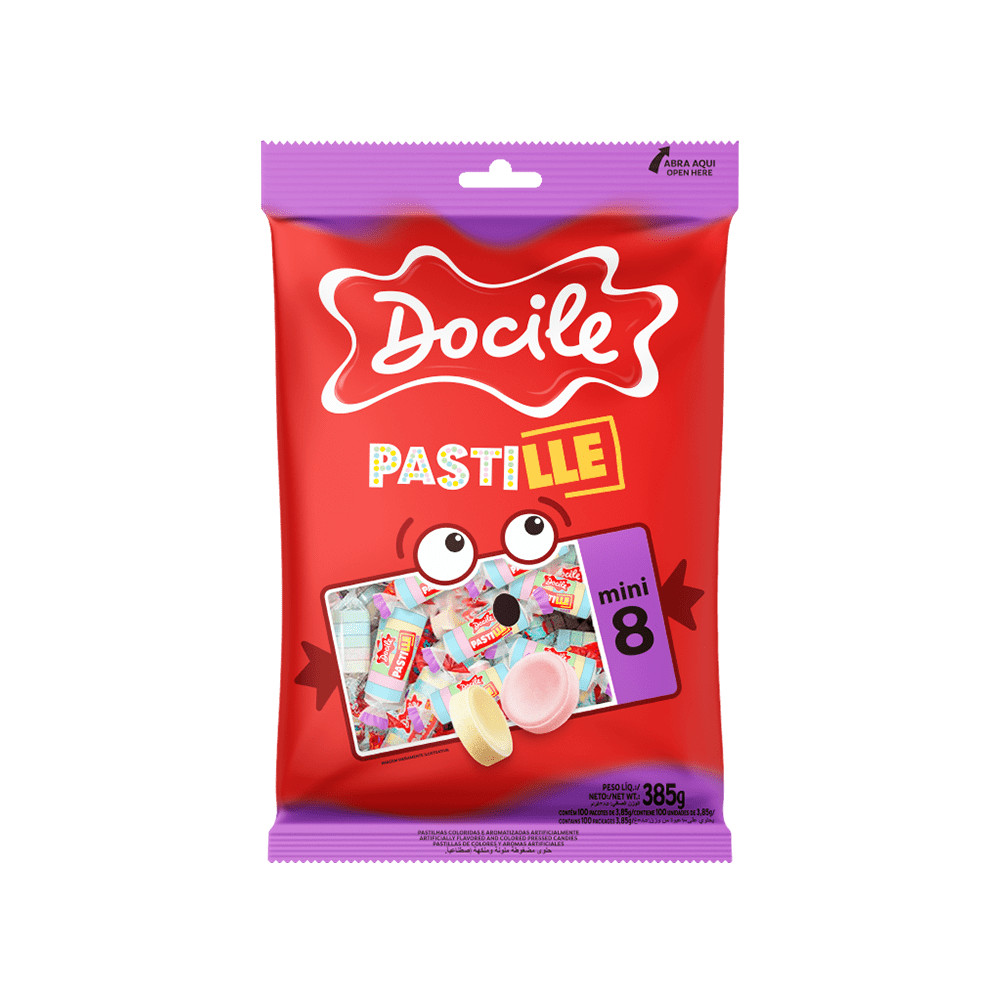 Pastilha Mini 8 385g - Docile
