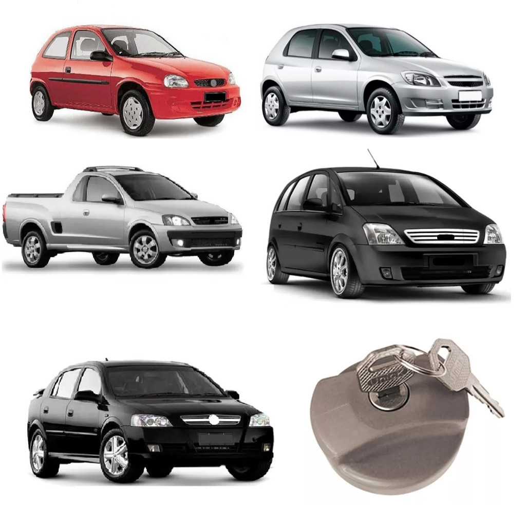Tampa Combustivel C/ Chave Cinza Astra Prisma Celta Corsa Agile Montana Omega Blazer Silverado Vectra Zafira em Oferta na Shopee
