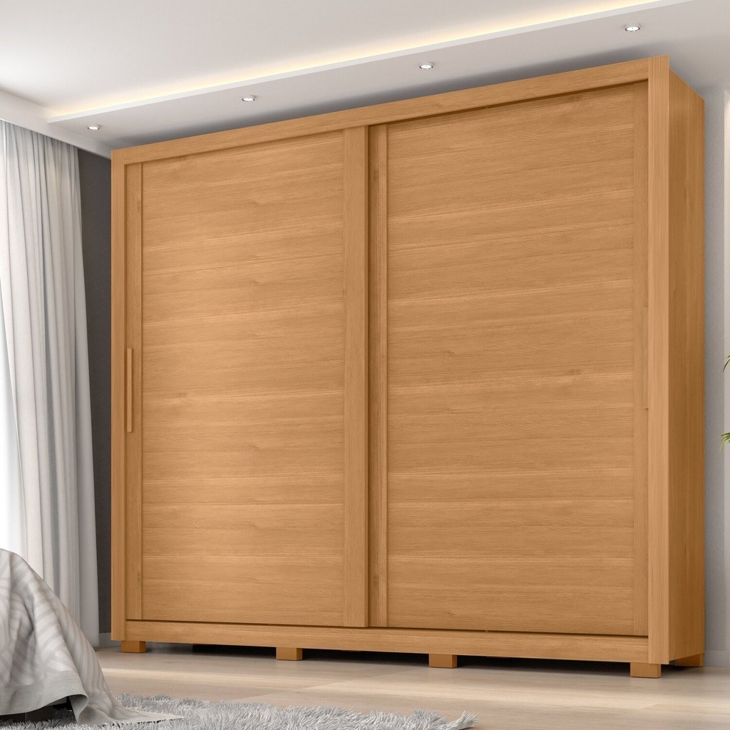 Guarda-roupa Casal 2 Portas 4 Gavetas Premier Cinamomo em Oferta na Shopee