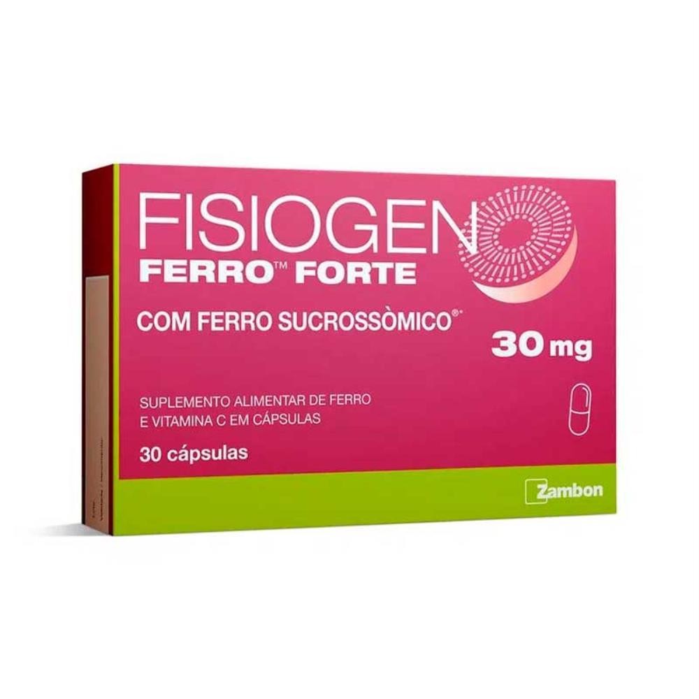 FISIOGEN FERRO FORTE COM 30 CÁPSULAS - Health