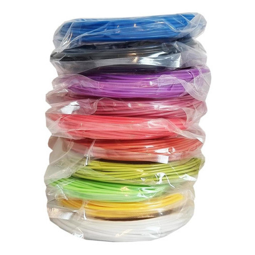 Kit Filamento Para Caneta 3d 10 Cores 100m
