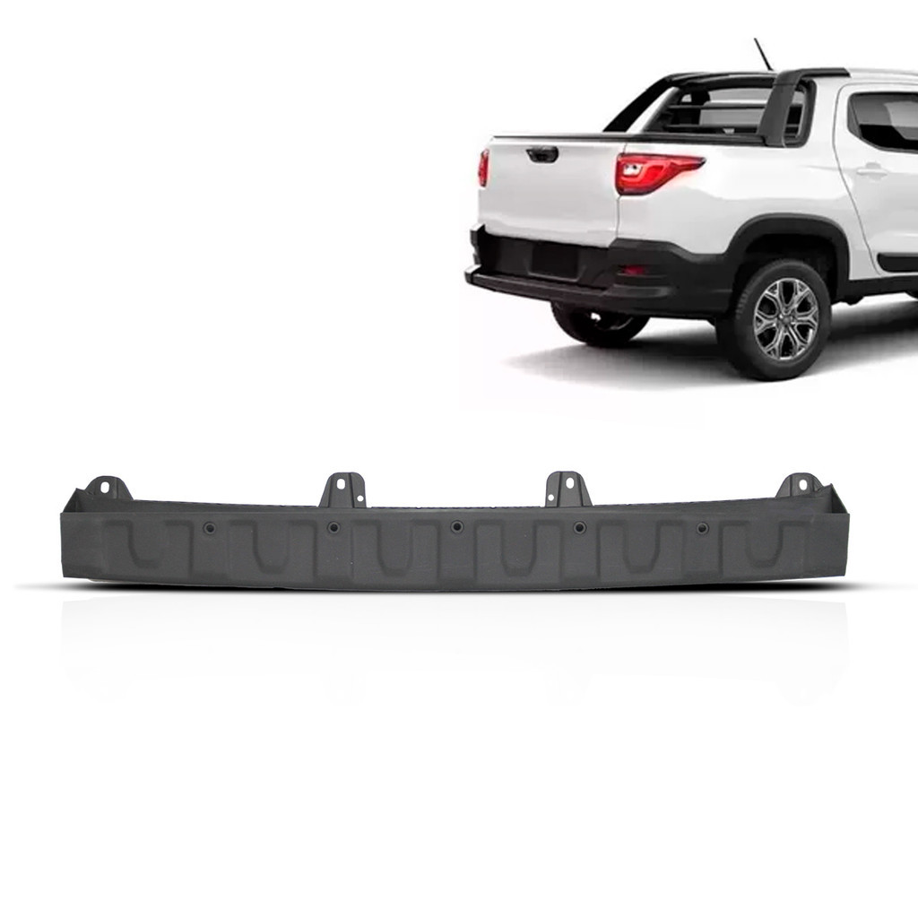 Parachoque Traseiro Strada 2020 2021 2022 2023 Central Com Furo Sensor - Spare Parts and Accessories for Vehicles