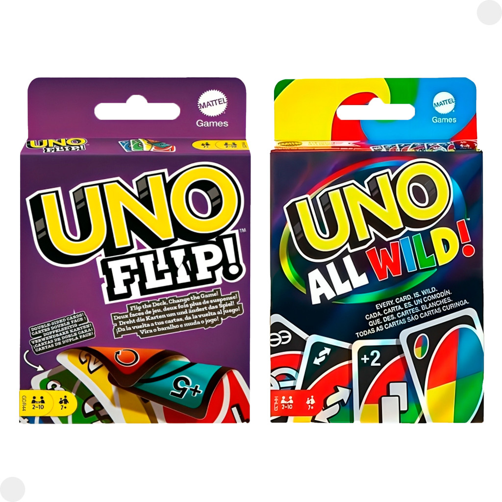 Kit Jogos Uno Flip! E Uno All Wild GDR44 - Mattel em Oferta na Shopee