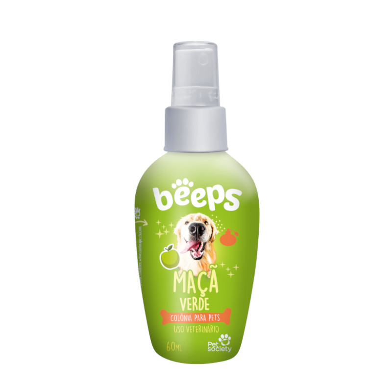 Colônia Pet Cachorro Gato Beeps Maçã Verde - 60mL