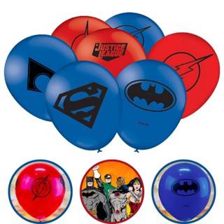 25~125 BALÃO BEXIGA FESTA  LIGA DA JUSTIÇA  n°9 FESTCOLOR em Oferta na Shopee