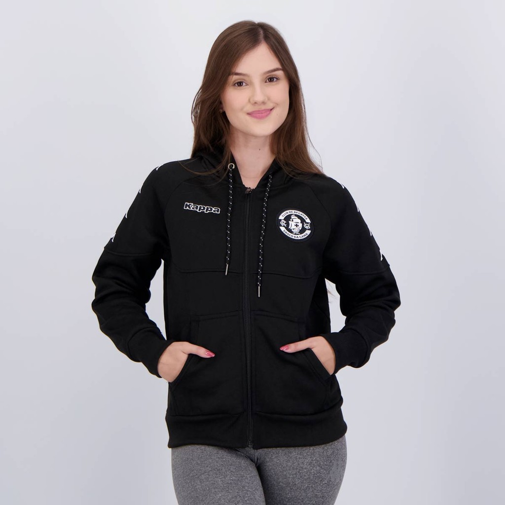 Jaqueta Kappa Vasco Piquet Feminina Preta em Oferta na Shopee