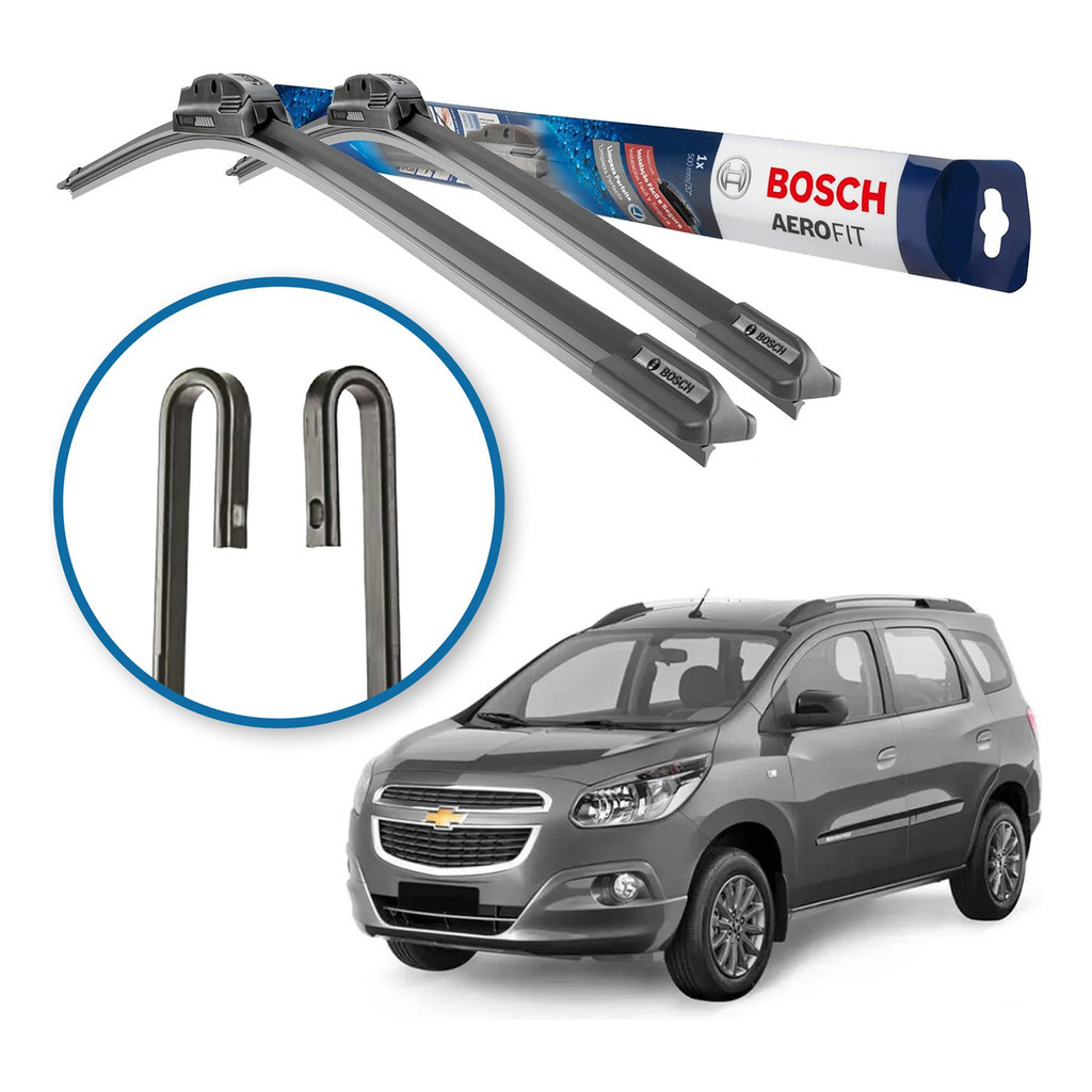 Palheta Limpador Parabrisa Bosch Aerofit Gm Spin 2012 A 2023 em Oferta na Shopee
