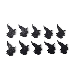 Aplique Decorativo Halloween - Bruxa - 5cm - 10 unidades - Rizzo