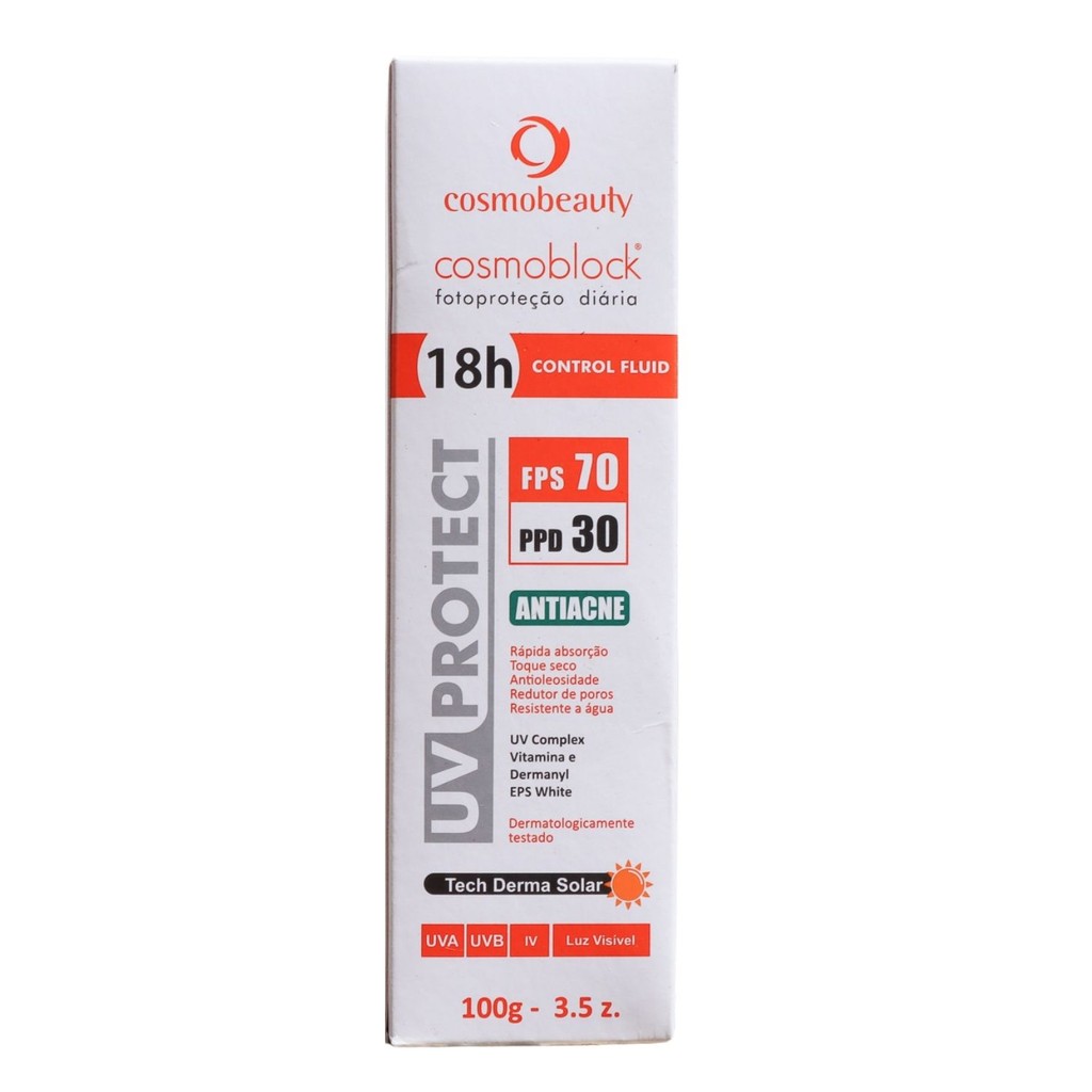 Cosmobeauty Filtro Solar Cosmoblock FPS 70 Anti Acne 100g