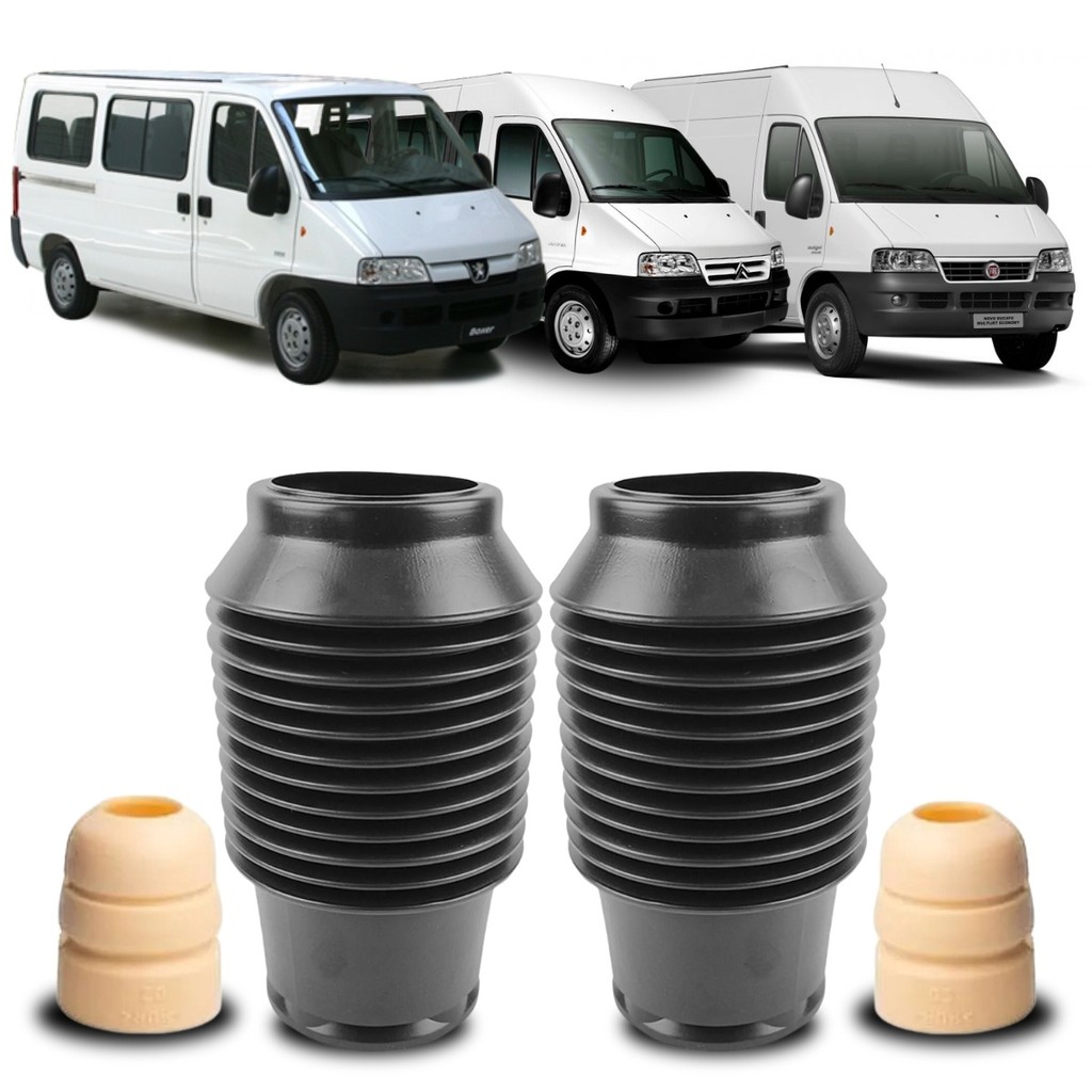 Kit Batente Coifa Amortecedor Dianteiro Ducato Jumper Boxer