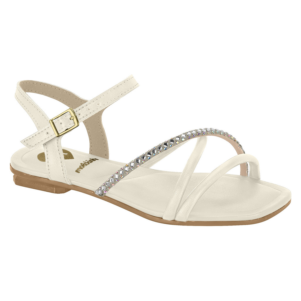 Sandália Infantil Molekinha com tira em Strass 2354.102 em Oferta na Shopee