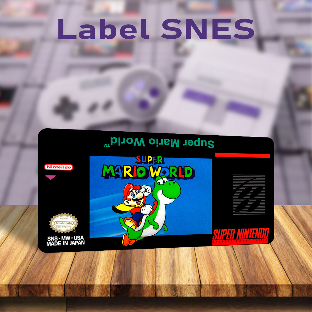 Kit Label Para cartucho de Super Nintendo Etiqueta para restaurar SNES