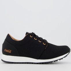 Tênis Coca Cola Sense II Feminino Preto e Branco