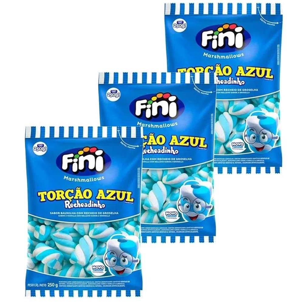 Kit Atacado com 3 Marshmallows Recheados 250g - Fini — imagem 2 de 2