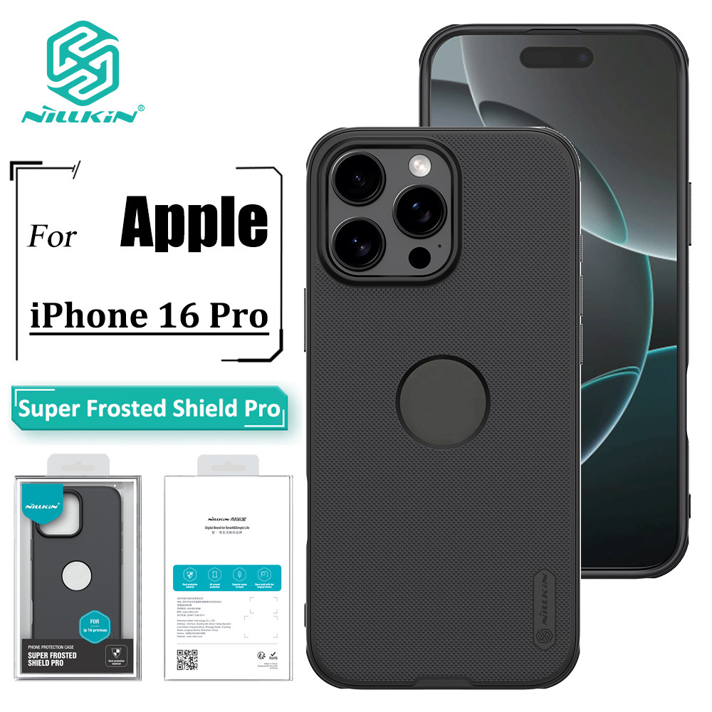 Nillkin Super Fosco Escudo Pro Caso Para iPhone 16 Pro De Telefone Ultra Fino TPU + PC Anti Impressão Digital À Prova De em Oferta na Shopee