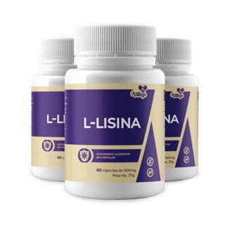 3x Lisina 500mg C/60 Cáps Envio Imediato em Oferta na Shopee