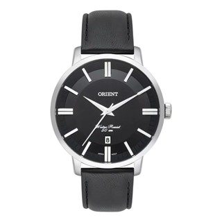 Relógio Orient Masculino Mbsc1038 P1px Prata Couro Preto em Oferta na Shopee
