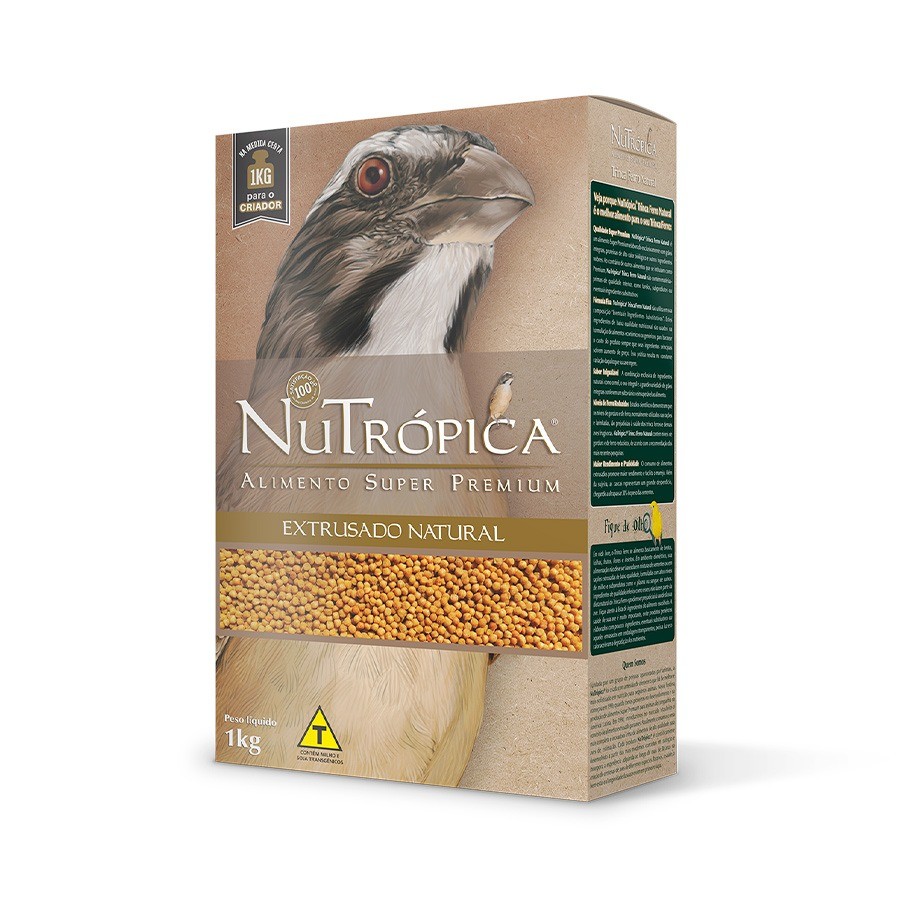 Ração Para Pássaro Nutrópica 1kg Trinca Ferro Natural Extrusada Super Premium em Oferta na Shopee