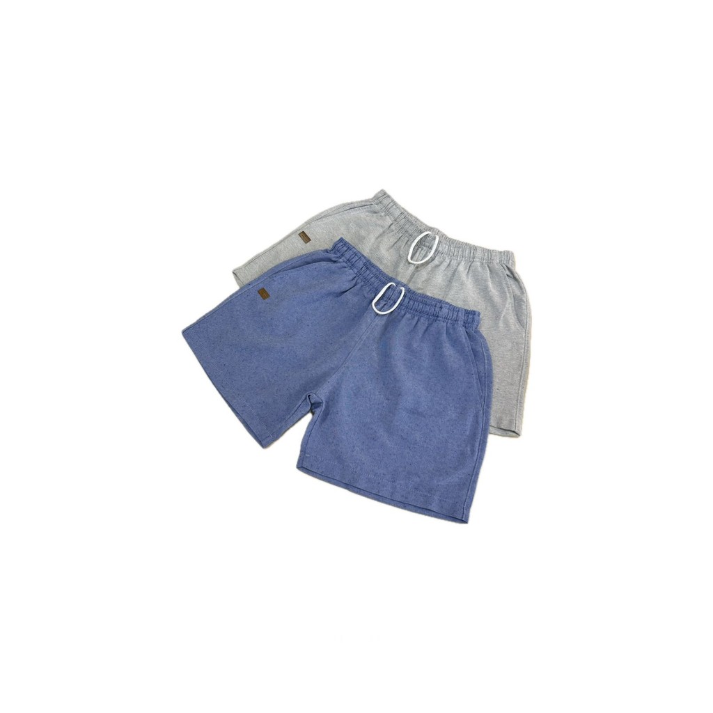 Bermudas Ogochi Infantis Masculinas em Linho Resort Casuais