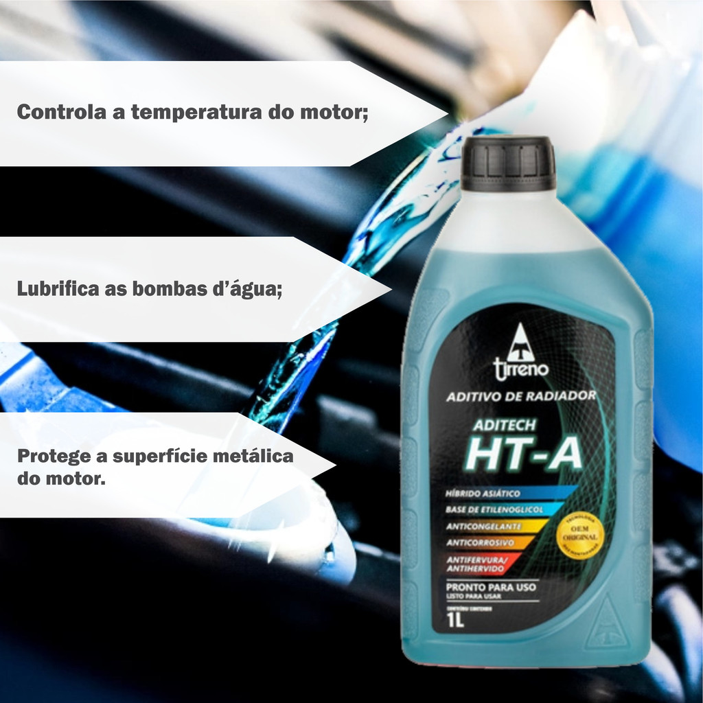 ADITIVO PRONTO PARA USO ADITECH HT-A TIRRENO 1LT (AZUL) · foto 2