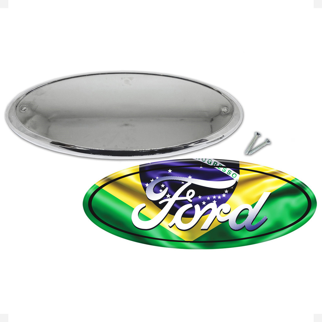 Emblema Da Grade Brasil Compatível Com F-250/ F-350/ F-4000 Genérico
