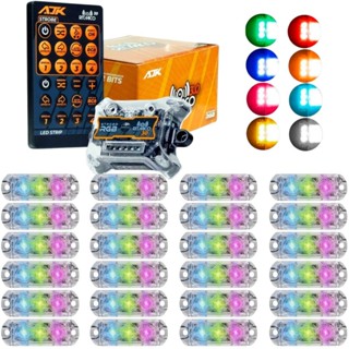 Kit Strobo Ajk Rgb Rítmico 3.0 + 24 Faróis 6w Colorido em Oferta na Shopee