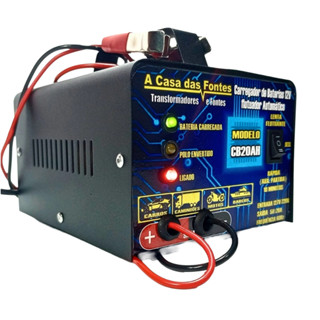 Carregador bateria 12v 20h para carro , moto, barco e caminhão. em Oferta na Shopee