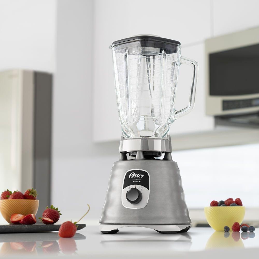 Liquidificador Oster New Osterizer Clássico Aço Escovado 1,25L 220V — imagem 2 de 2