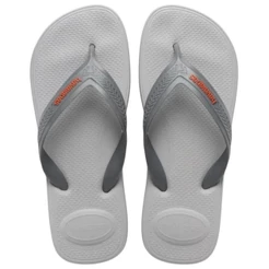 Chinelo Havaianas Top Max Comfort Masculino - Cinza e Laranja
