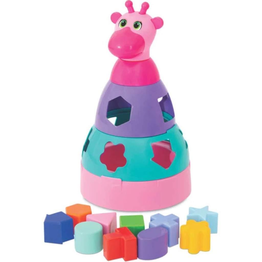 Girafa Didática  Brinquedo Educativo Criança Bebe Presente