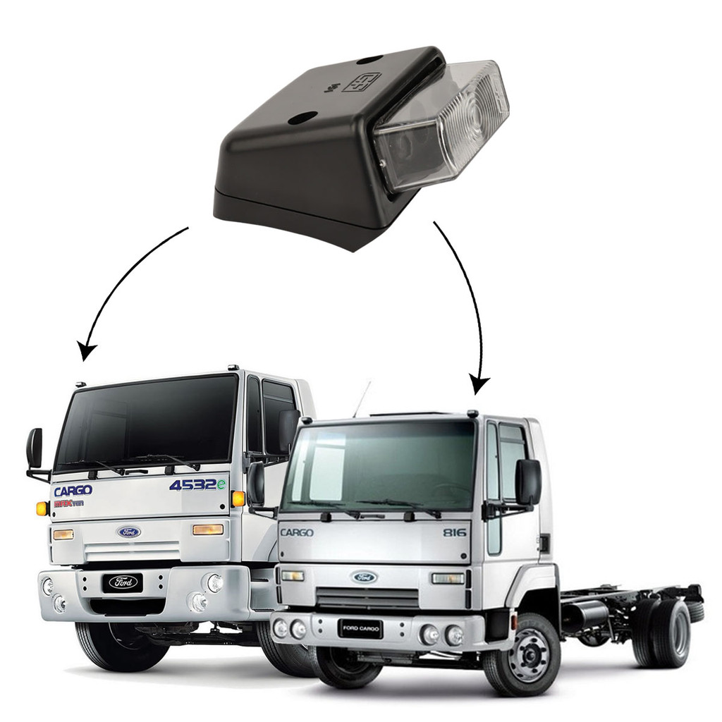 Lanterna Ford Cargo 2011 2012 Delimitadora Teto Baixo Alto Par ou Lados Motorista Passageiro Cristal