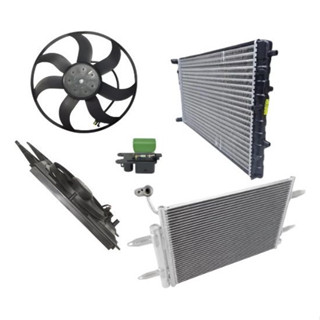 Kit Radiador+Condensador+Ventoinha+Resistência VW G5 G6 G7 G8 com Ar p/ Gol, Saveiro, Voyage, Fox, Polo em Oferta na Shopee