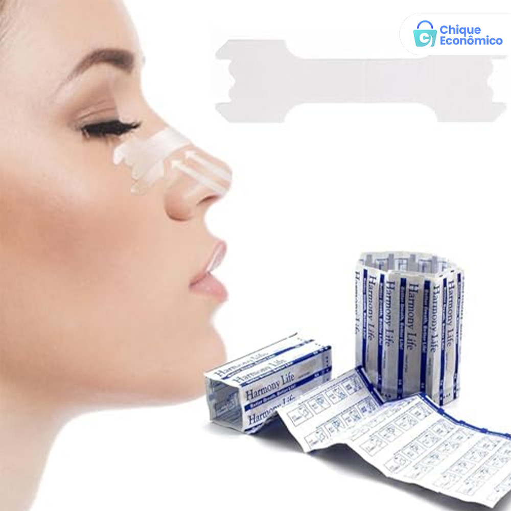 Kit de Dilatador Nasal Antirônco Adesivo - Tiras Nasais em Variedades de 10, 20, 30 e 60 Unid em Oferta na Shopee